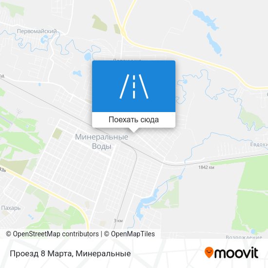 Карта Проезд 8 Марта