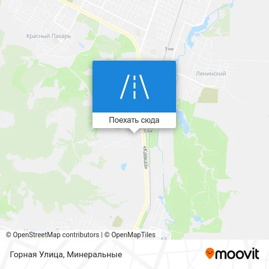Карта Горная Улица