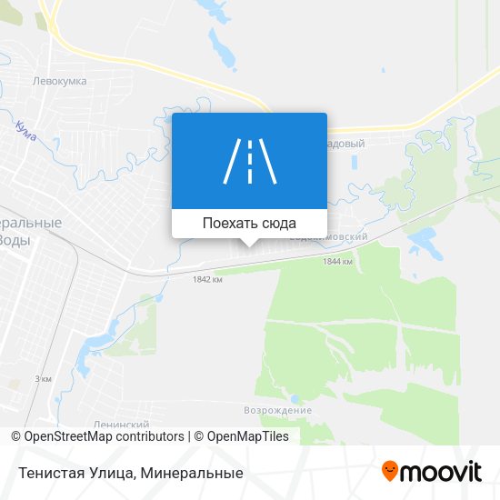 Карта Тенистая Улица