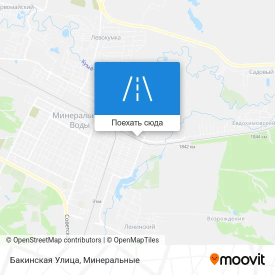 Карта Бакинская Улица