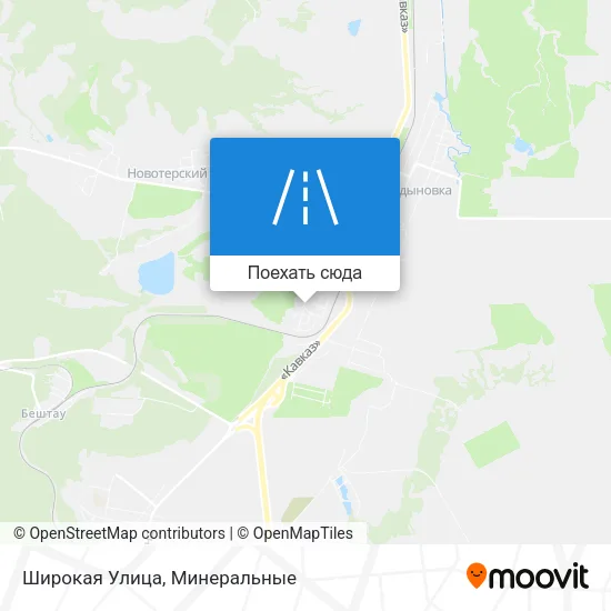 Карта Широкая Улица