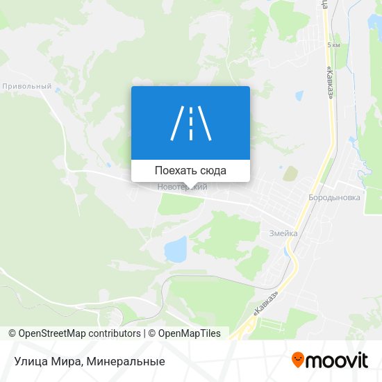 Карта Улица Мира