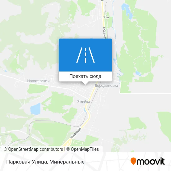 Карта Парковая Улица