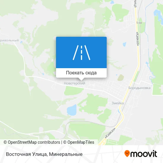Карта Восточная Улица