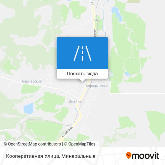 Карта Кооперативная Улица