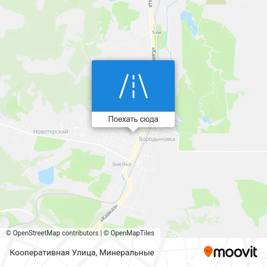 Карта Кооперативная Улица