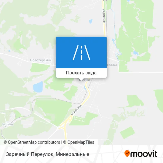 Карта Заречный Переулок