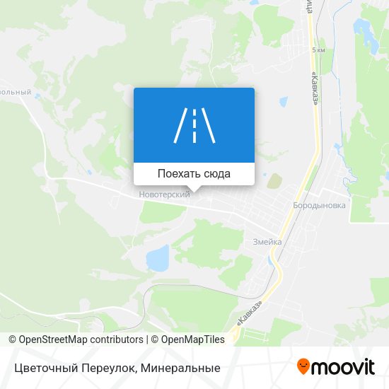 Карта Цветочный Переулок