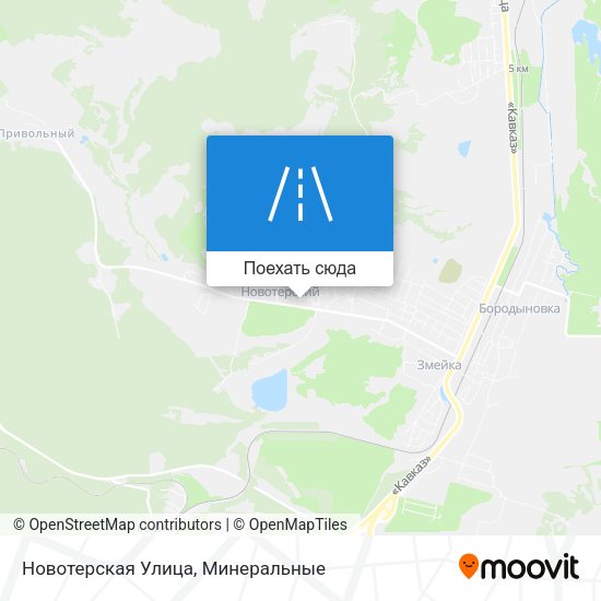 Карта Новотерская Улица