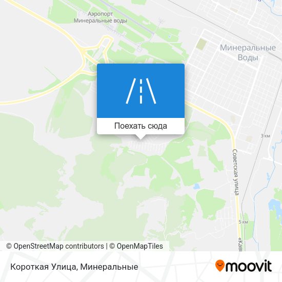Карта Короткая Улица