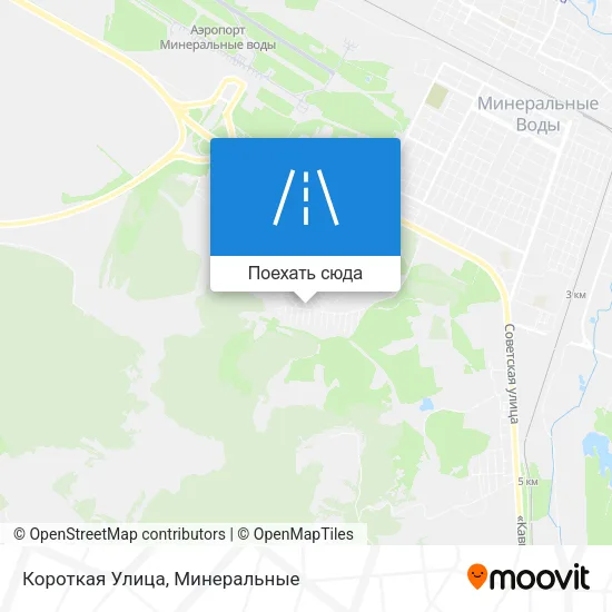 Карта Короткая Улица