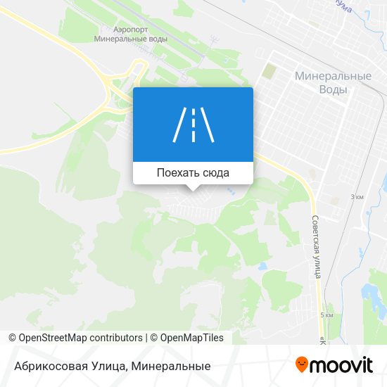 Карта Абрикосовая Улица