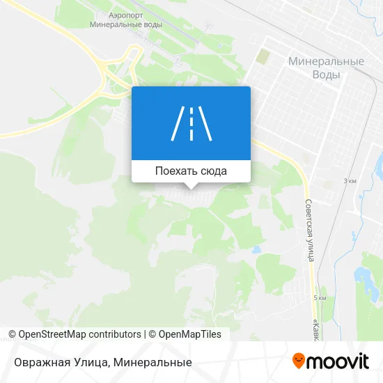 Карта Овражная Улица