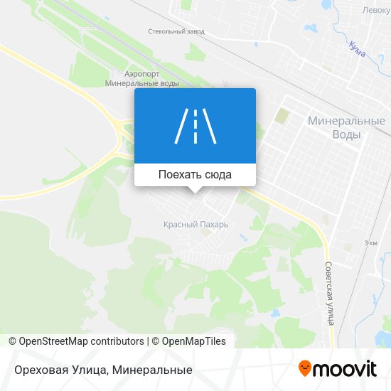 Карта Ореховая Улица