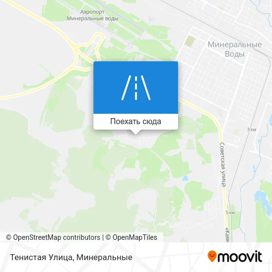Карта Тенистая Улица