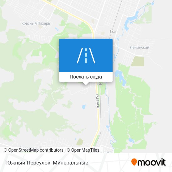 Карта Южный Переулок