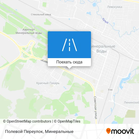 Карта Полевой Переулок