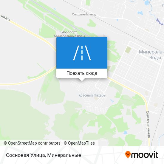 Карта Сосновая Улица