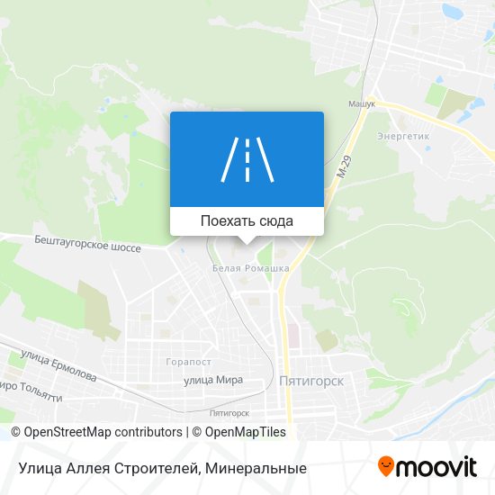Карта Улица Аллея Строителей