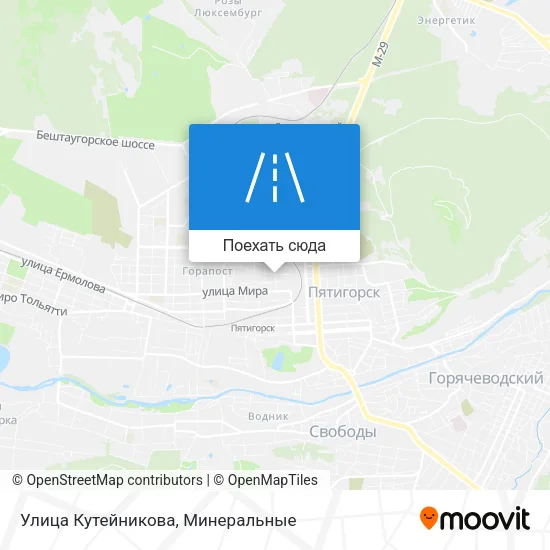 Карта Улица Кутейникова