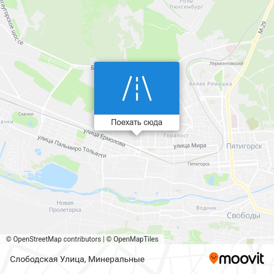 Карта Слободская Улица
