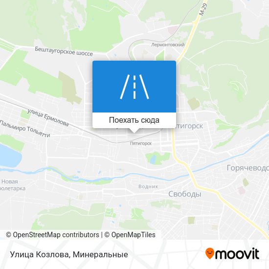 Карта Улица Козлова