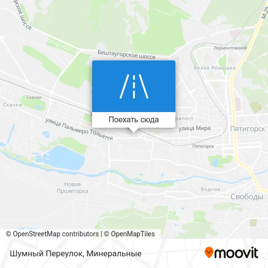 Карта Шумный Переулок