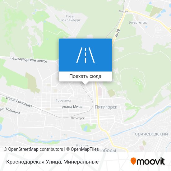 Карта Краснодарская Улица