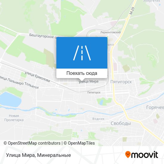 Карта Улица Мира