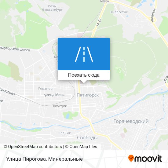 Карта Улица Пирогова