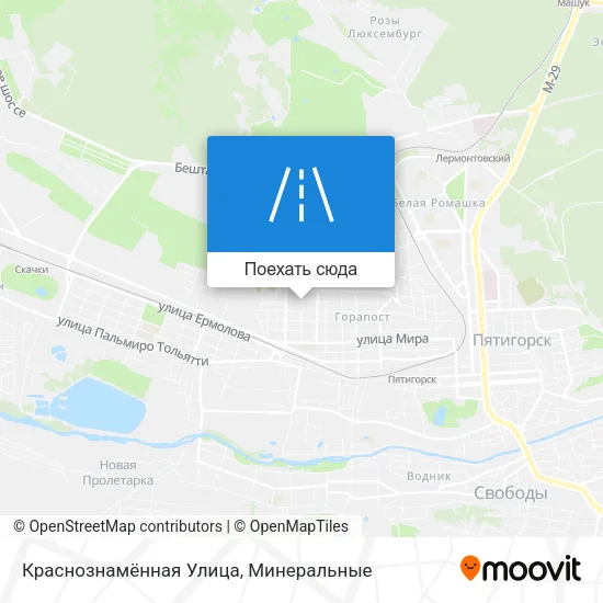 Карта Краснознамённая Улица