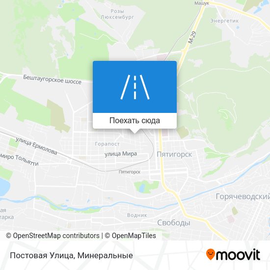 Карта Постовая Улица