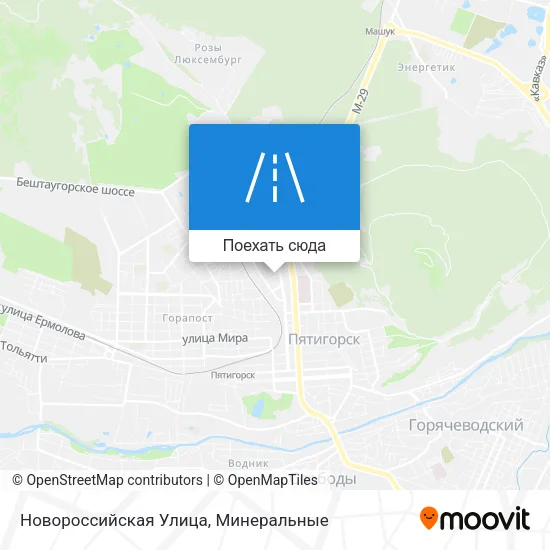 Карта Новороссийская Улица