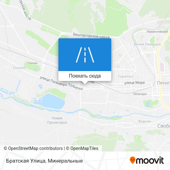 Карта Братская Улица