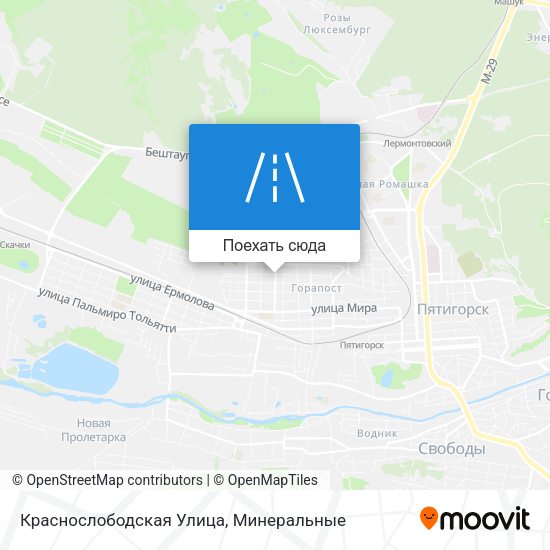 Карта Краснослободская Улица