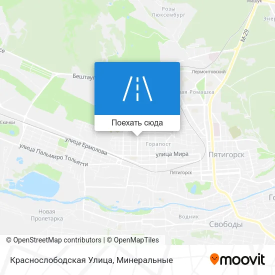 Карта Краснослободская Улица