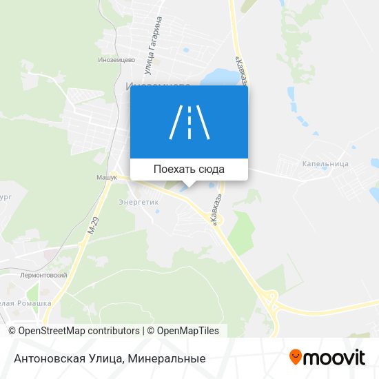 Карта Антоновская Улица