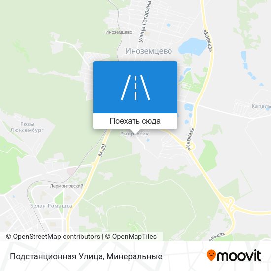 Карта Подстанционная Улица