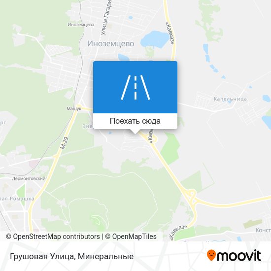 Карта Грушовая Улица