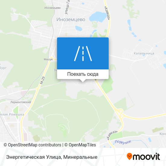 Карта Энергетическая Улица