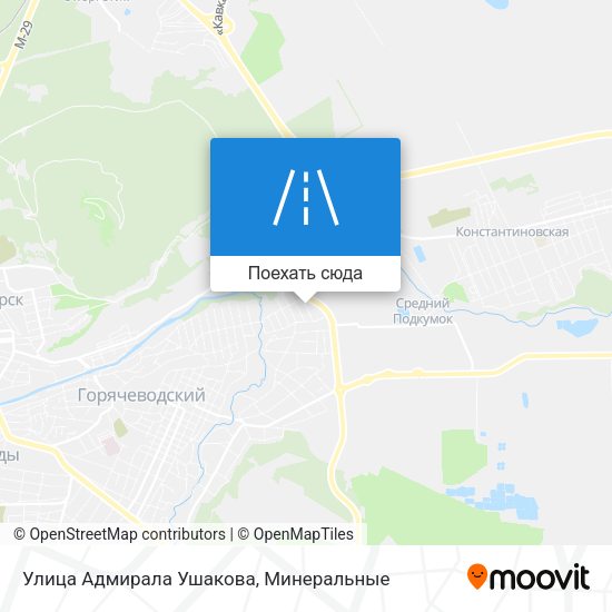 Карта Улица Адмирала Ушакова