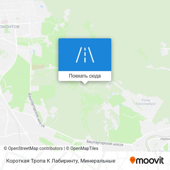 Карта Короткая Тропа К Лабиринту