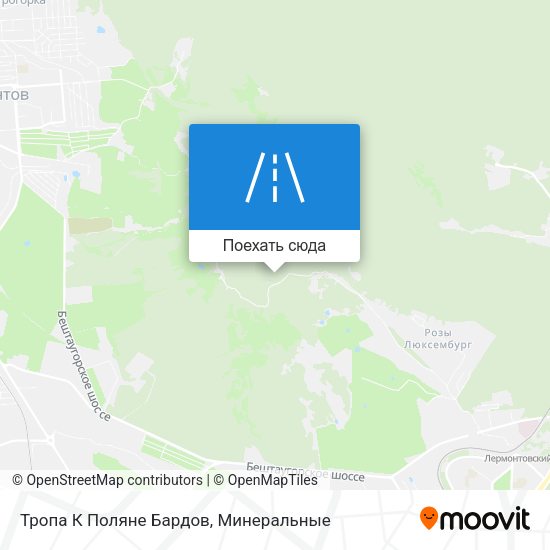 Карта Тропа К Поляне Бардов