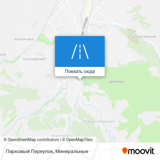 Карта Парковый Переулок