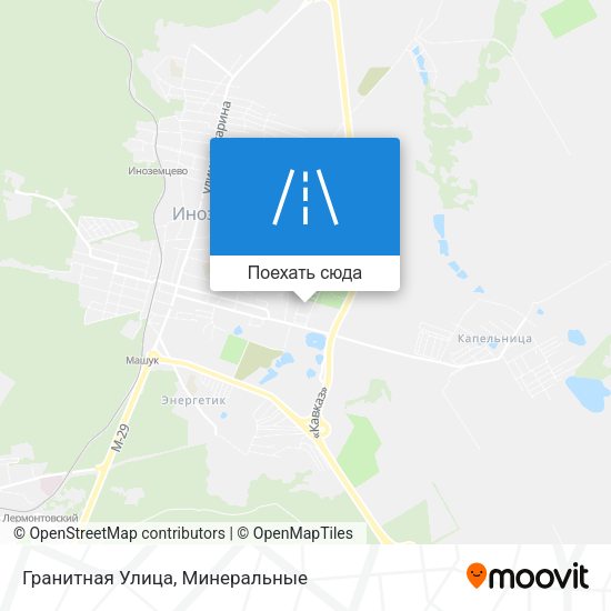 Карта Гранитная Улица