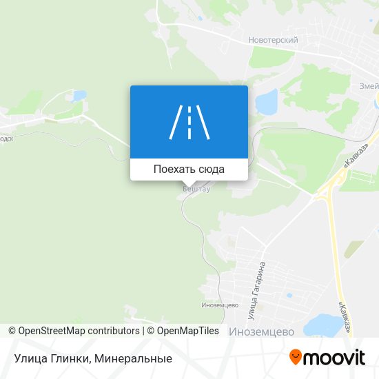 Карта Улица Глинки