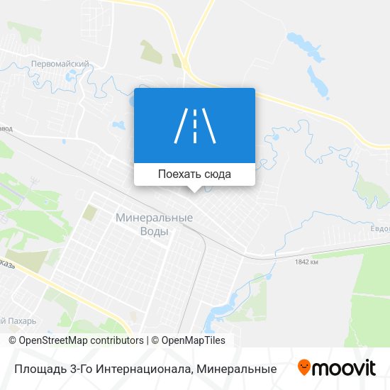 Карта Площадь 3-Го Интернационала