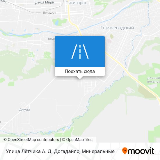 Карта Улица Лётчика А. Д. Догадайло