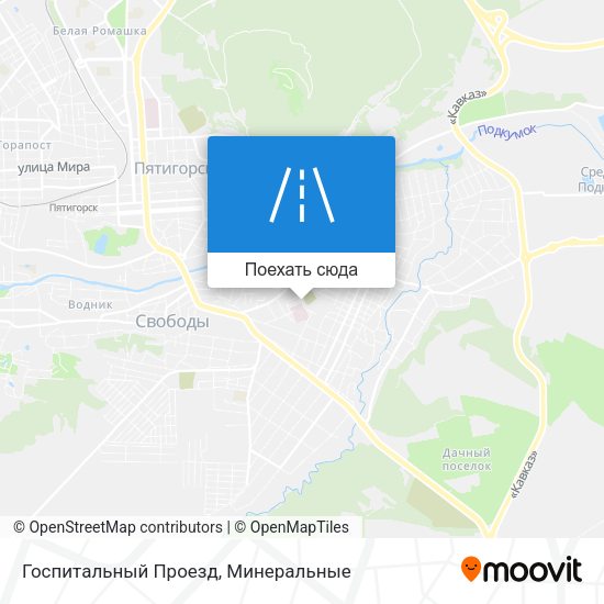 Карта Госпитальный Проезд