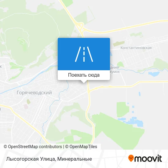 Карта Лысогорская Улица